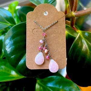 Vintage Pink Boho Necklace